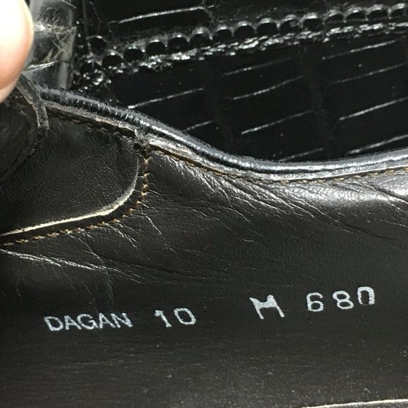 David Eden Oxfords Shoes Size 10 Black Crocodile main image 7